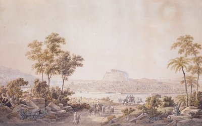 Figure che si Avvicinano alla Città di Atene, Grecia, c.1800 da Unbekannt