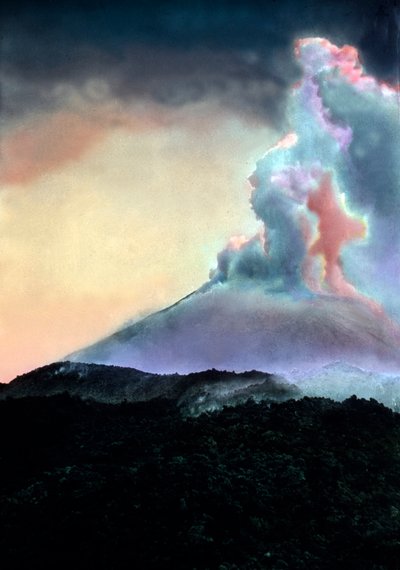 Lava incandescente galleggiante da Unbekannter Künstler