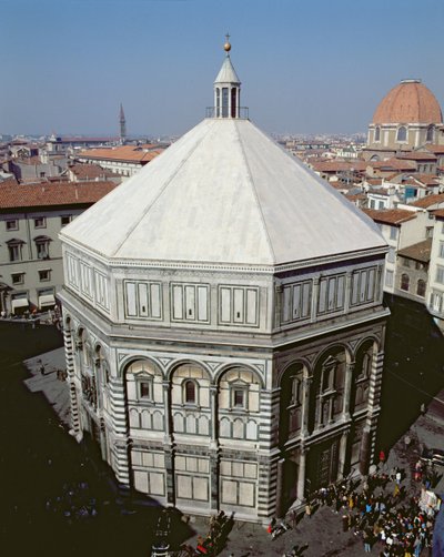 Veduta esterna del Battistero di Firenze da Unbekannt