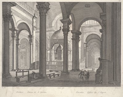 Firenze: Chiesa di Santo Spirito da Unbekannter Künstler