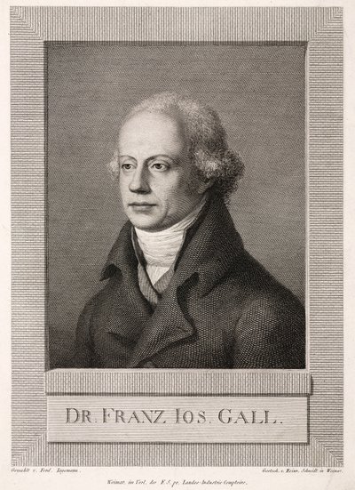 Franz Joseph Gall, anatomista e frenologo tedesco, c. 1800 da Unbekannt