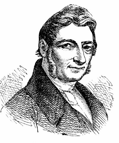Franz Xaver Gabelsberger (1789-1849) inventore di un sistema di stenografia da Unbekannter Künstler