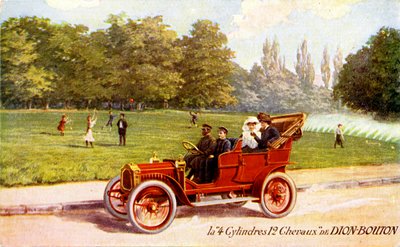 Pubblicità francese per auto De Dion-Bouton, c. 1904 da Unbekannter Künstler