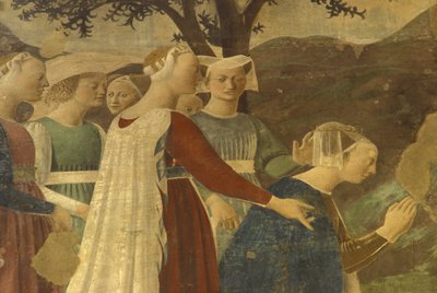 Affresco, basilica di San Francesco, Arezzo, Toscana, Italia da Unbekannter Künstler