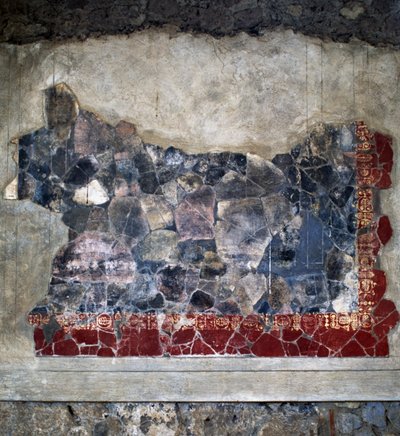 Affresco, Villa Arianna, Stabiae, Campania, Italia, civiltà romana, II secolo a.C., (dettaglio) da Benjamin Baud