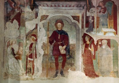 Affresco raffigurante Giovanna d