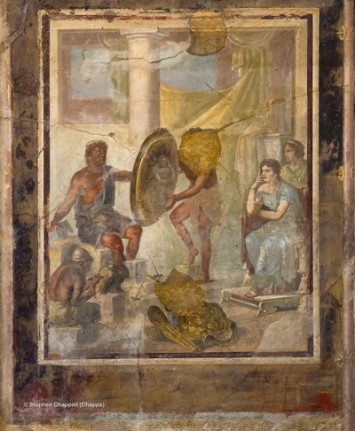 Affresco raffigurante Teti nell