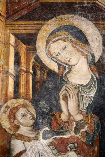 Affresco nel duomo di Otranto: Vergine e bambino del XIII secolo da Unbekannt