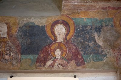 Affresco nella Chiesa di Santa Maria Assunta, Arquà Petrarca, Veneto, Italia da Unbekannt