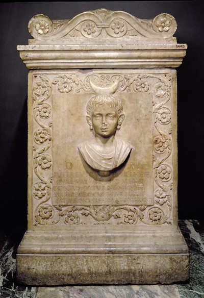 Stele funeraria di una bambina di dieci anni chiamata Julia Victorina, romana da Unbekannt