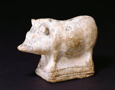 GR.4-1981 Sonaglio di maiale da Eleusi, Grecia, 410-380 a.C. (terracotta) da Unbekannt