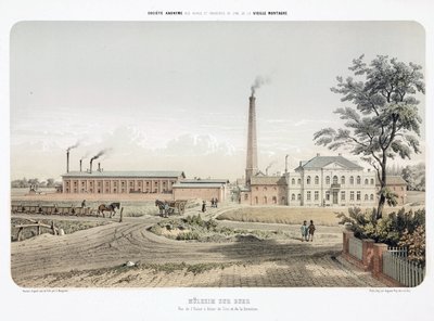 Scene industriali generali Stabilimento di zinco a Mulheim an der Ruhr, Germania da Unbekannt