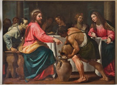 Genova, Duomo (Cattedrale di San Lorenzo), interno, Battistero (ex Chiesa di San Giovanni Vecchio): "Nozze di Cana" da Unbekannter Künstler