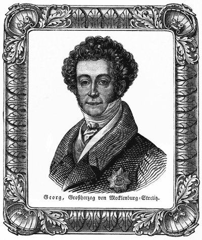 Georges de Mecklembourg Strelitz (1779-1860) - Giorgio, granduca di Meclemburgo-Strelitz, illustrazione da 