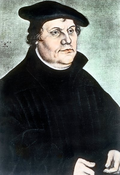 Riformatore religioso tedesco Martin Lutero da Unbekannter Künstler