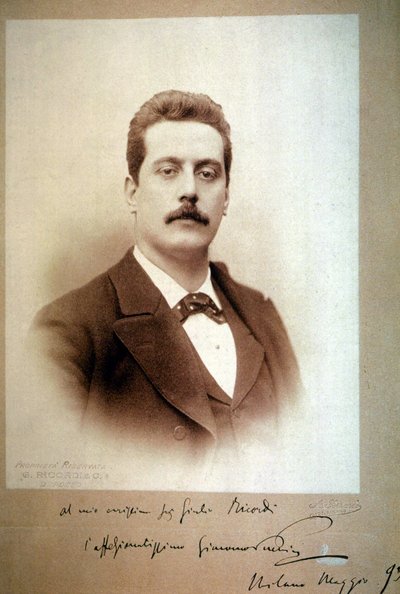 Giacomo Puccini (1858-1924) nel 1893 da Unbekannt