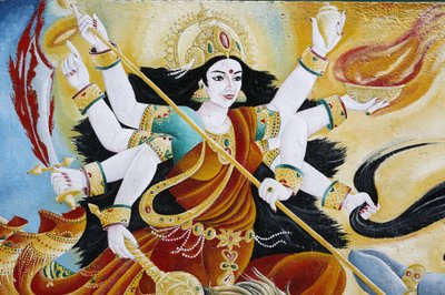 La dea Durga sconfigge il male, Kathmandu, Nepal da Unbekannt