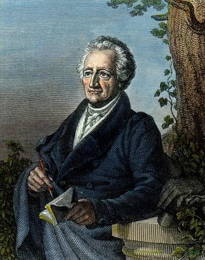 Goethe, 83 anni da Unbekannter Künstler