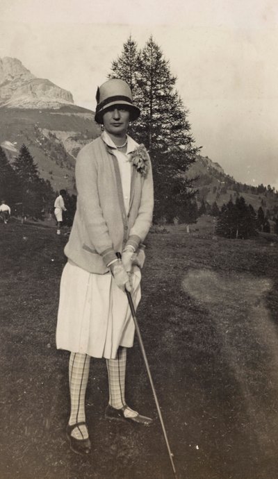 Golfista al Lago di Carezza da Unbekannter Künstler