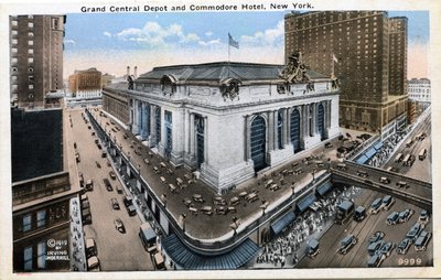 Grand Central Depot e Commodore Hotel, New York da Unbekannter Künstler