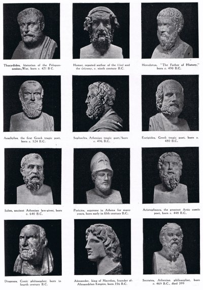 Grandi della storia greca, illustrazione da 