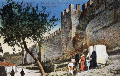 Grecia, Salonicco: Resti delle Mura - Cartolina 1914-1918 da Unbekannt