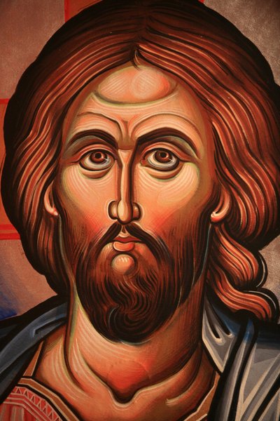 Icona ortodossa greca che raffigura Cristo da Unbekannt
