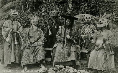 Gruppo di lama, Darjeeling da Unbekannter Künstler