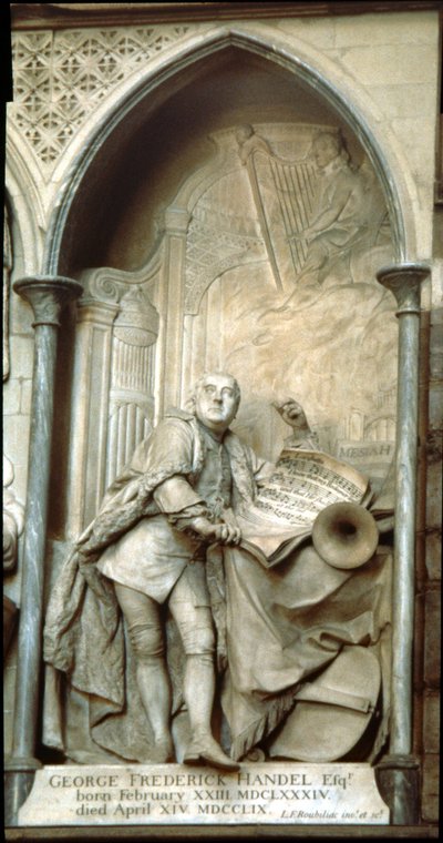 Monumento di Handel a Westminster da Unbekannt