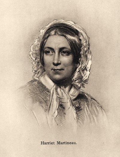Harriet Martineau - ritratto da Unbekannter Künstler