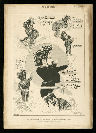 Caricatura di Henry Wood da Unbekannt