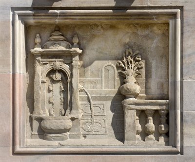 Alto rilievo rappresentante un pozzo coperto di Francesco Bono (1654). Cattedrale (duomo) di Milano, Italia da Unbekannt