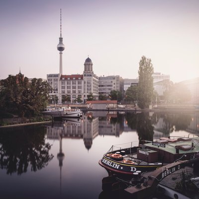 Porto storico, Berlino, Germania da Leopold Blonder