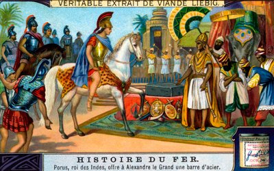 Storia del ferro: Re Poro e Alessandro Magno da Unbekannter Künstler