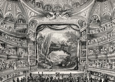 Storia del teatro: Il teatro Variétés Amusantes a Parigi (ora Théâtre-Français) da Unbekannter Künstler