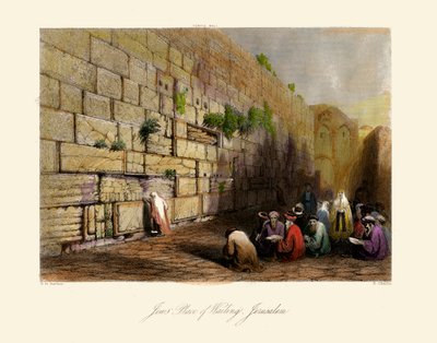 Terra Santa: Luogo del Pianto degli Ebrei, Gerusalemme - Bibbia da Unbekannter Künstler