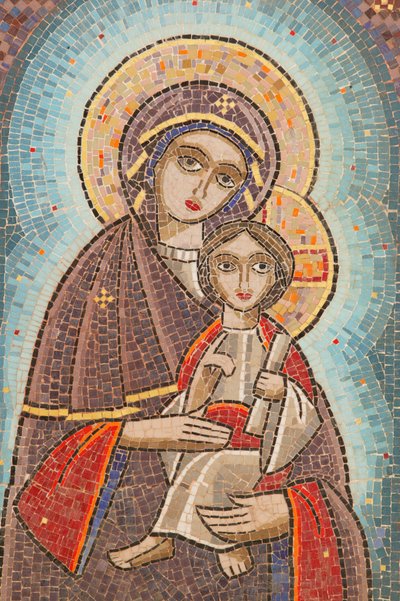 Santa Vergine e San Giovanni Monastero copto di Kame icona Egitto da Unbekannt