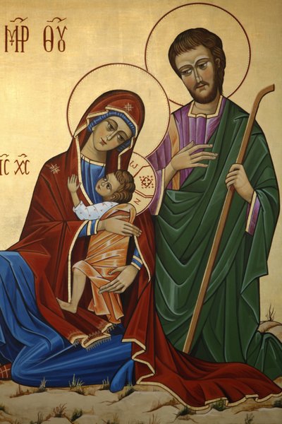 Icona della Sacra Famiglia Madrid Spagna da Unbekannt