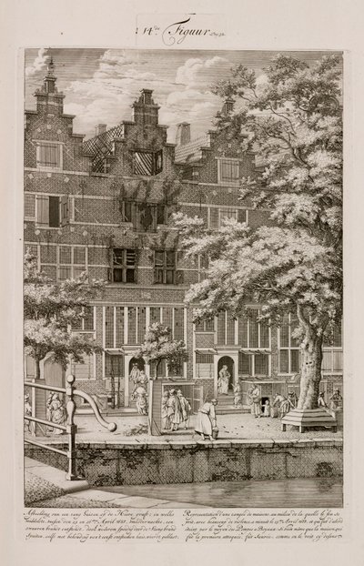 Casa danneggiata dal fuoco, Amsterdam, Olanda da Unbekannt