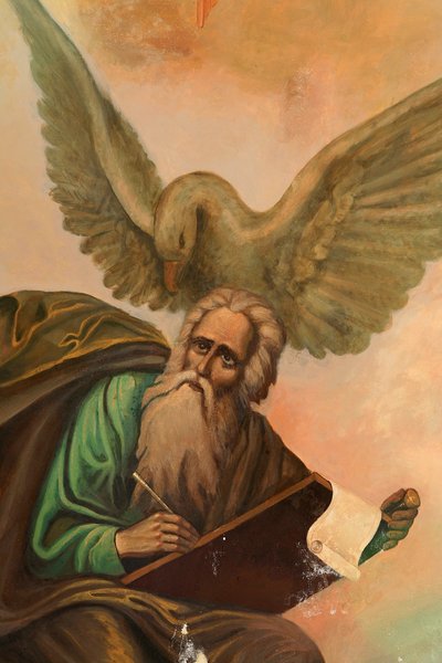 Icona nel monastero di Aghiou Pavlou sul Monte Athos: San Giovanni da Unbekannt
