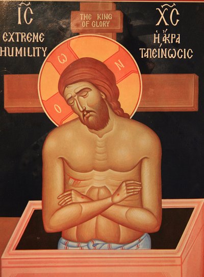 Icona nella chiesa ortodossa di San Dimitrios: Cristo sofferente da Unbekannt