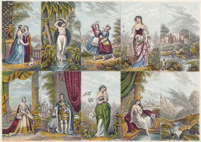 Illustrazioni datate 1851 da Unbekannter Künstler
