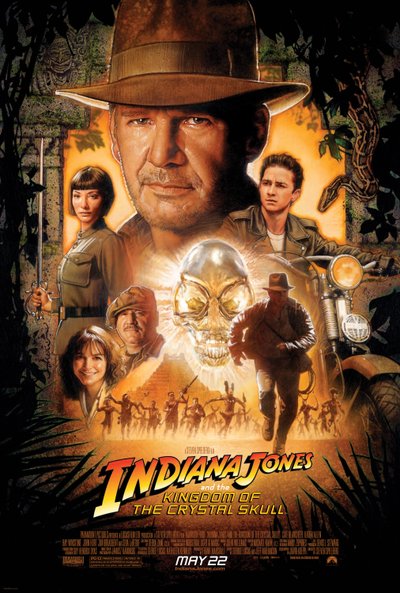 Indiana Jones e il regno del teschio di cristallo di Steven Spielberg, 2008 (poster) da Unbekannter Künstler