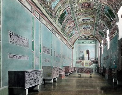 Dentro il museo Lateranense da Unbekannter Künstler