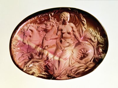 Intaglio di una nereide o Anfitrite su un ippocampo, c.50 a.C. da Unbekannt