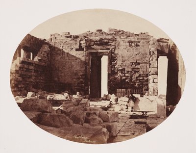 Interno del Partenone, Atene, c. 1849 da Unbekannt