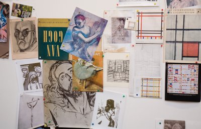 Interno della casa e studio di R. B. Kitaj, Los Angeles, USA, 2007 da Unbekannt
