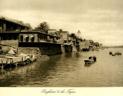 Iraq - Baghdad e il Tigri da Unbekannter Künstler