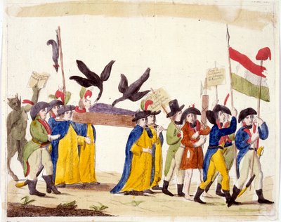 Illustrazione italiana che raffigura la Rivoluzione francese 1795 da Unbekannter Künstler