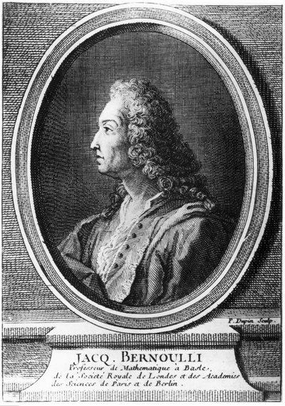 Jacques Bernoulli, matematico svizzero, c 1700 da Unbekannt